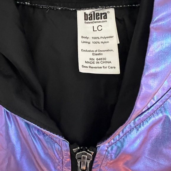Balera Unisex Metallic Bomber Jacket - Picture 5 of 6